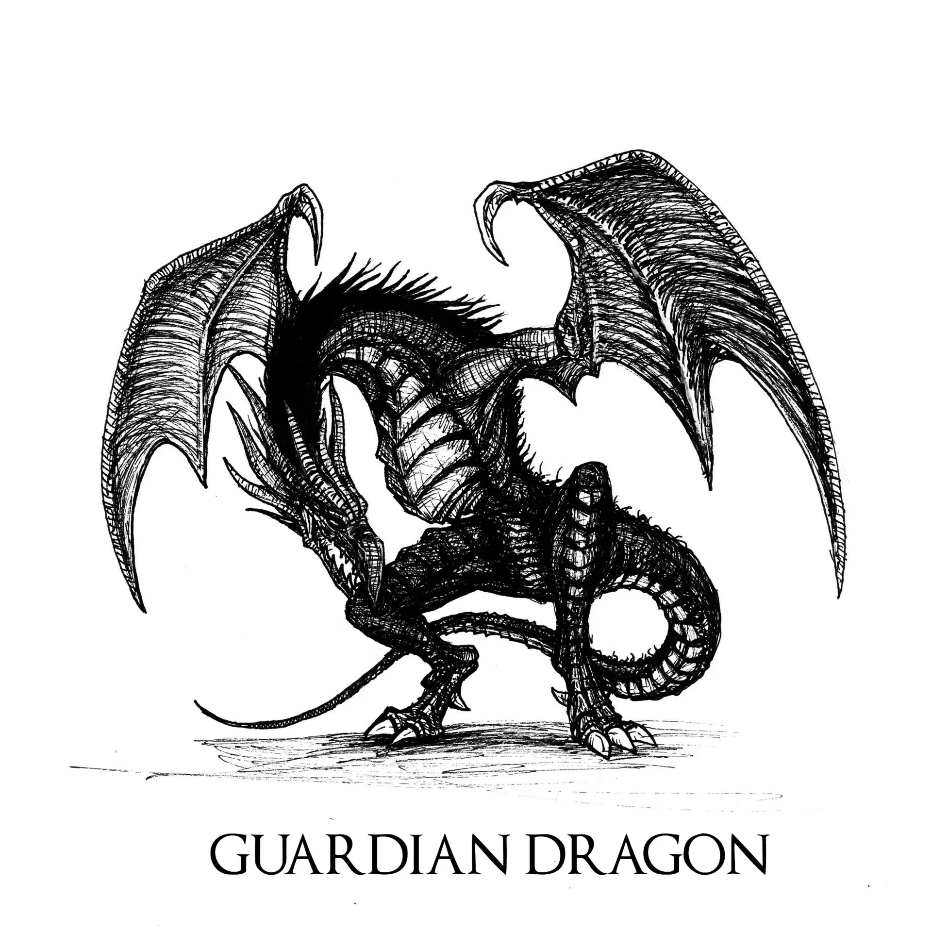 Японский - 護 り 竜 mamori ryu: Английский - Guardian Dragon Русский - Дракон-...